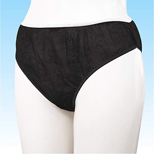 使い捨て/50枚入【紙パンツ】 ペーパーショーツFree(※旧ペーパーショーツM) 黒色(エステサロン、マッサージ店に/旅行・入院・災害時・介護用にも/紙ショーツ、ペーパーパンツ)