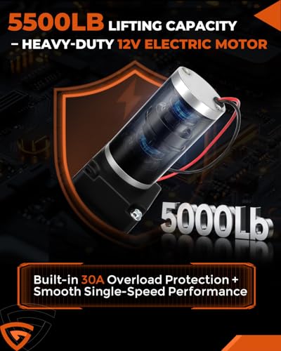 image for GEARBONE RV 5th Wheel Landing Gear Motor 142178 Assembly Compatible wi