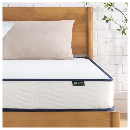 Zinus Matelas Hybride 140x190x15 cm – Mémoire de Forme + Ressorts ensachés – Confort Doux Peau, Soutien Ferme, Haute résilience, Ultra Respirant – Conçu en France – Garantie 10 Ans