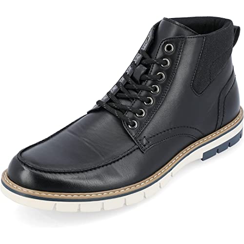 Vance Co. Mens Dalvin Chukka Boot With Vegan Leather Uppers And Tru Comfort Foam Footbed, Black, 8 #TOP9