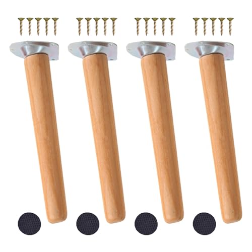 Patas para muebles de madera con base antideslizante, solución de 10cm contra el desgaste 2