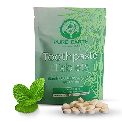 Zero Waste Toothpaste Tablets with Fluoride Travel Toothpaste Tablets