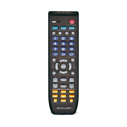 Multilaser AC088 Controle Remoto 3 Em 1 Universal, Preto