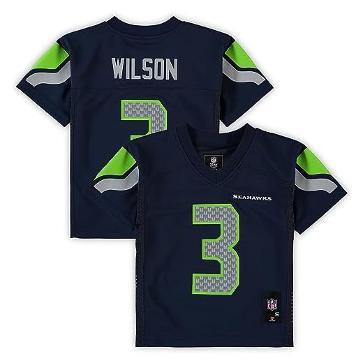 Outerstuff Preschool Russell Wilson College Navy Seattle Seahawks Replica Player Jersey