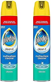 Clean It 2 x 250ml Cleaner Spray Multi All Purpose Dust Furniture Polish