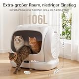 UBPET C41 Pro Litière Auto nettoyante pour Chat avec caméra, XXXL Litière Auto nettoyante avec contrôle par Application, Reconnaissance précise pour Plusieurs Chats - 4
