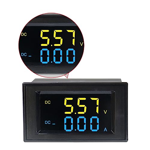 Voltmètre ampèremètre double affichage numérique bicolore LCD
