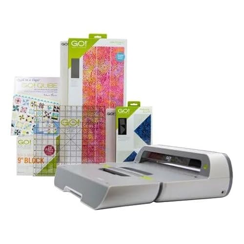 Accuquilt 56073 Go! Big Just Add Fabric-9 Inch Block Starter Pack – Accuquilt Go Fabric Cutter, Accuquilt Go Big, Fabric Cutting Machine, Accuquilt Go Big Electric Fabric Cutter, Accuquilt Go Dies cover