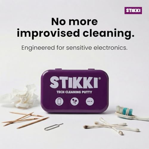 STIKKI Cleaning Putty for Electronics – Earbud & Phone Cleaning Kit with Precision Tools – Cleaner Kit & Charging Port Cleaning Compatible with iPhone & AirPod – Device Maintenance and Repair Kit — view 4