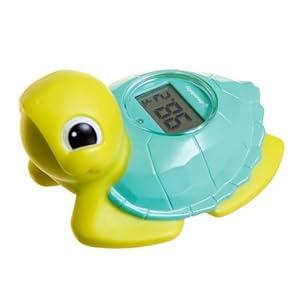 Dreambaby Baby Bath & Room Thermometer – Floating Turtle Toy for Water Temperature Monitoring – Turtle Temperature Monitoring for Newborns, Infants, and Toddlers with Fahrenheit Display