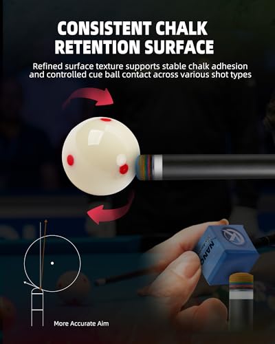 Embouts de queue de billard KONLLEN 9 couches avec joint transparent en taille 11mm et 14mm - 3