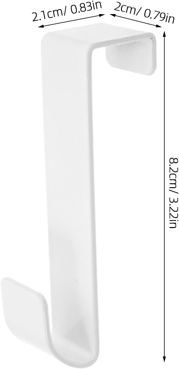 4pcs Over Door Hooks Heavy Duty Metal Towel and Clothes Hangers for Bathroom and Closet, No Drill Back of Door Hooks for Towels, Robes, and Coats Storage