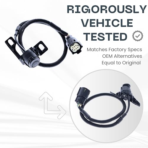 Image of Backup Camera for 2008-2012 Ford Super Duty Pickup Rear Tailgate Cam | Fits 9C3Z-19G490-E 9C3T-19G490-BD 9C3Z-19G490-B 8C3Z-19G490-A 9C3Z-19G49-0D 9C3Z-19G490-A rear view reverse assist monitor