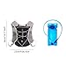 Menolana Hydration Backpack Water Daypack with 2L Hydration Bladder Rucksack Vest Hydration Pack for Running Camping Race Biking, Black