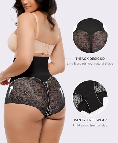 SHAPELLX Shapewear Tummy Control Panties for Women Underwear High Waisted Faja Body Shaper Stomach shapewear Seamless4
