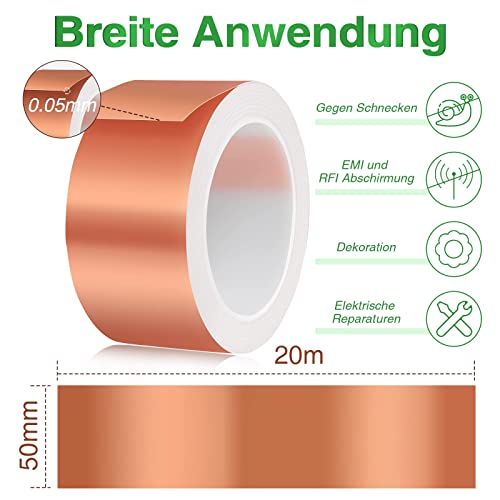 Schneckenzaun Dvifzu Kupferband zum Schutz vor Schnecken