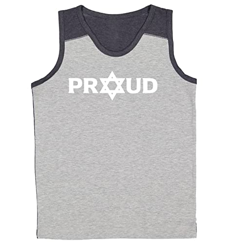 Proud Star of David - Jewish Pride Youth Contrast Back Tank Top
