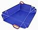 CYNJO Chop2bowl Dog and Cat Travel Collapsible Water and Food Bowl Snap on Chopping Board (Japanese Blue)