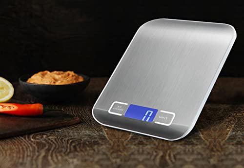 Balança Digital Culinária Para Cozinha Inox 5kg Fácil de Usar Profissional