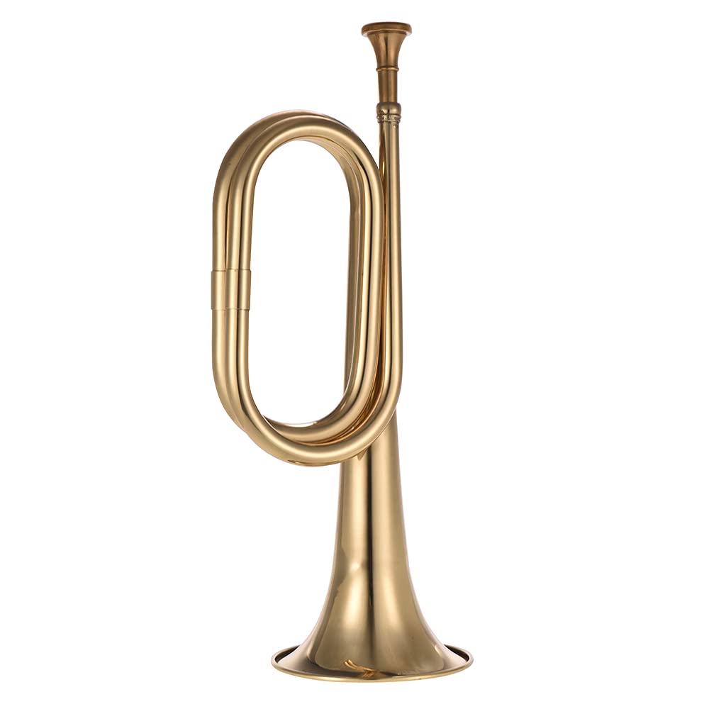 Btuty Bugle en laiton si plat, trompette dorée pour orchestre militaire