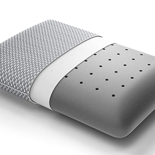 BedStory Memory Foam Pillow, Neck Pillows for Sleeping, Bed Pillow for Neck Support - Side Back Stomach Sleepers, Removable Washable Cover & Ventilated Design (40X60X13CM)