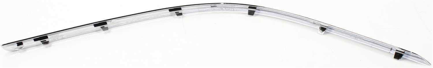 Evan-Fischer Bumper Trim Molding compatible with Lincoln Lincoln Town Car 03-11 Front LH Plastic Chrome Left Side