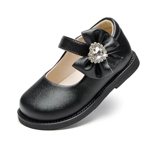 Image of PHIRAMIN Toddler Girl Mary Jane Student Oxford Shoes-Little Girl School Uniform Shoes for Wedding Party