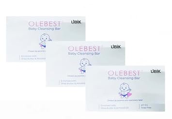 Olebest Baby Cleansing Bar 75gm Pack of - 3