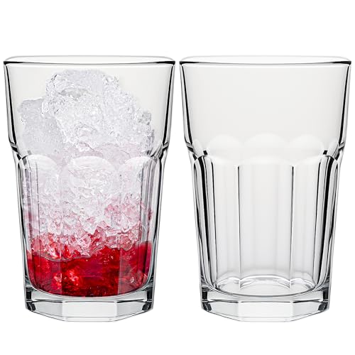 Konzept 11 Wassergläser Set 320ml Transparent - Trinkgläser, Saftgläser, Cocktailgläser, Latte Macchiato Gläser - 12er Set Gläser für Wasser, Saft und Cocktails