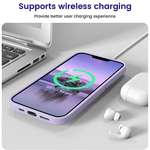 OTOFLY Designed for iPhone 13 Phone Case, Silicone Shockproof Slim Thin Phone Case for iPhone 13 6.1 inch (Cloud Mauve) by OTOFLY - Used condition - Image 6