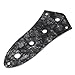 Kmise MI0216 Black Pearl 4-Hole Control Plate for Jazz Bass Guitar 3-Ply