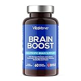 Brain Boost Nootropic Supplement, Supports Cognitive Function, Energy Levels, Focus & Memory Function - 14 Brain Boosting Ingredients Including Lions Mane, Ginkgo Biloba, Bacopa, Vitamin B12, B3, B6.