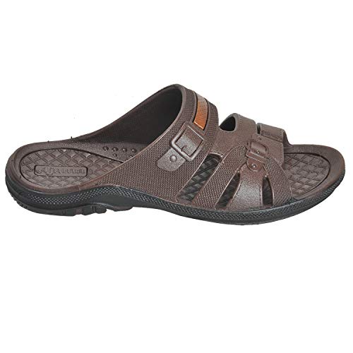 Image of AJANTA Fit & Style Brown Color Men's Casual Slipper-PG0437