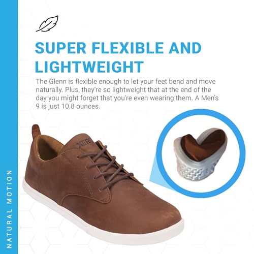 Image of Xero Shoes Men's Glenn Leather Barefoot Dress Casual Shoes