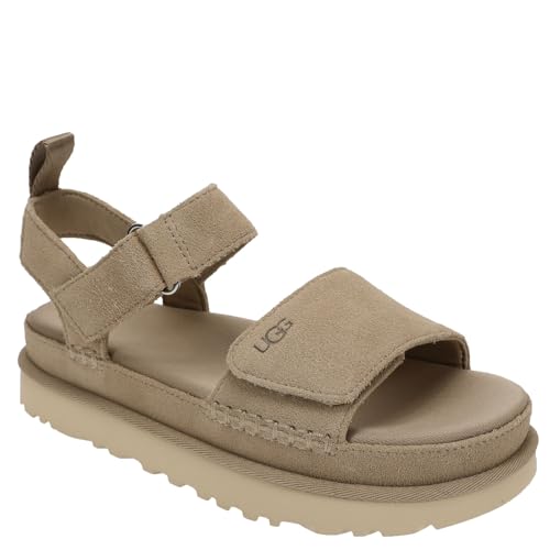 UGG Women's GOLDENSTAR Sandal, Sand, 8