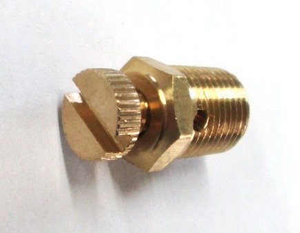 BR HY-A2688-1/8 Male Pipe Brass Bleeder Valve (Typically Used in telescoping cylinders)