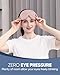 MZOO Luxury Sleep Eye Mask for Side Sleeper Men Women, Zero Eye Pressure 3D Sleeping Mask, Light Blocking Patented Design Night Blindfold, Soft Eye Shade Cover for Travel, Pink