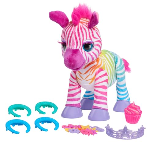 Zèbre interactif furReal Zenya peluche animée aux mouvements réalistes avec accessoires