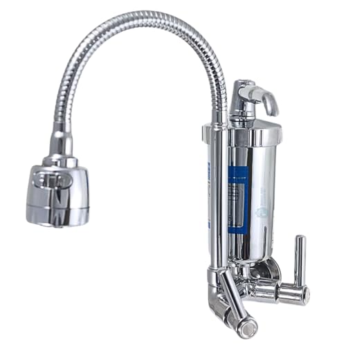 Torneira Com Filtro Gourmet Pia Cozinha De Parede Metal Inox