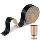 Homoyoyo Easy Install Lampshade Edge DIY Lampshade Strips Repair Tape Easy Peel and Stick for Table Floor Lamps Black for Strip Desk Self-Adhesive Edge Banding for Round Drum Trim Length 393.7In