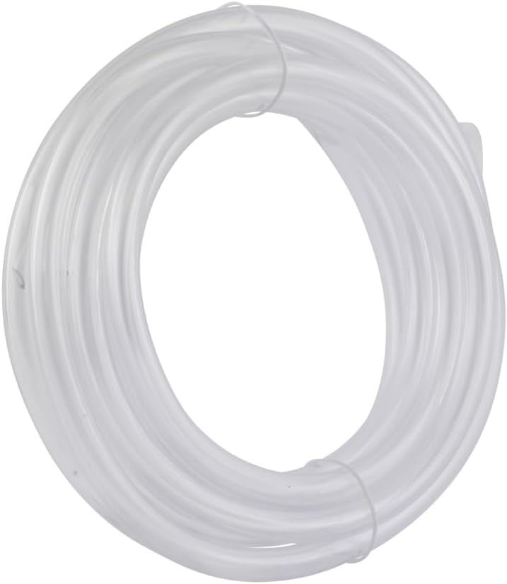EZ-FLO 1/4 Inch ID (3/8 Inch OD) PVC Clear Vinyl Tubing, 10 Foot Length, 98617