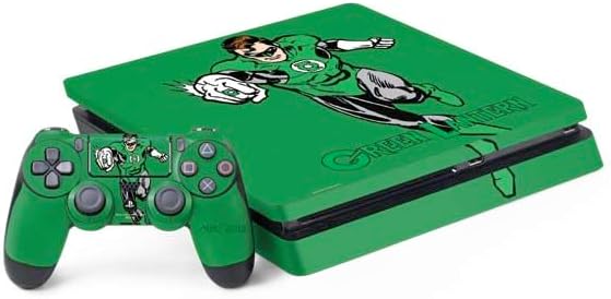 Skinit Decal Gaming Skin Compatible with PS4 Slim Bundle - Officially Licensed DC Comics Green Lantern Classic Art Pose Design