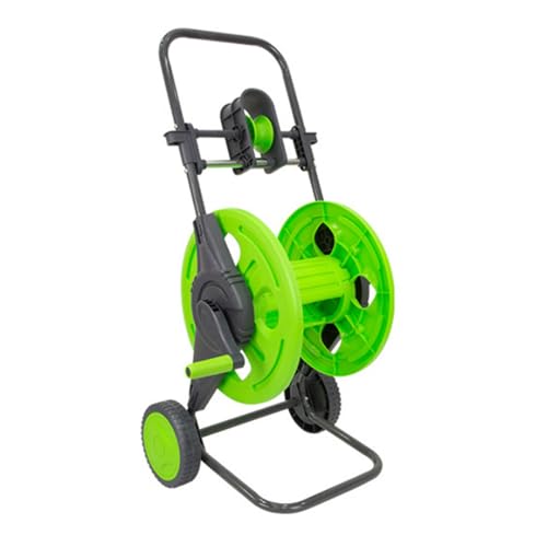 banapoy Carro de Carrete para MangueraAgua Jardín, Carro Manguera Móvil Portátil para Exteriores, Herramienta Móvil con Soporte para Tubería Agua con 2 Ruedas, para Jardín, Patio