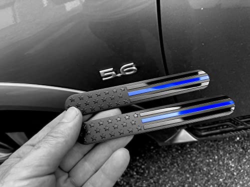 eVerHITCH USA American Metal Flag Auto Fender Emblem for Cars Trucks 2-Pack (6