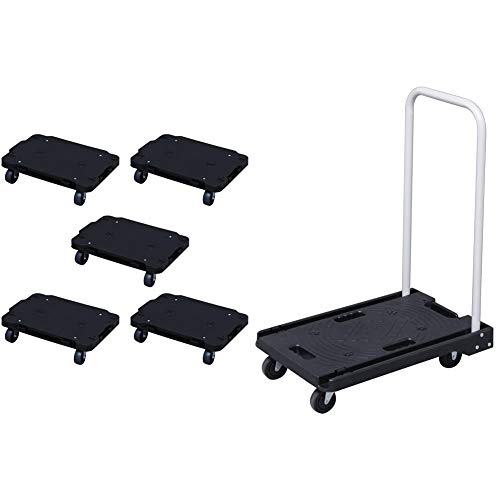 Amazon アイリスオーヤマ 平台車 台車 ミニ 小型 5台セット 軽量 静音 ブラック 耐荷重 80 Mhd H001 折りたたみ 台車 100kg ブラック セット買い 台車 産業 研究開発用品 通販