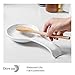 DOWAN Spoon Rest, White Spoon Holder for Stove Top, Owl Spoon Rest for Kitchen Counter, Farmhouse Kitchen Decor and Accessories, Set of 2