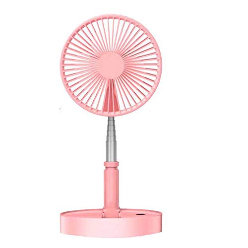 Mini-Handventilator, tragbarer Tischventilator, Tischtischventilator mit Sockel, 4-fach verstellbar, leise, wiederaufladbar für Reisebüros