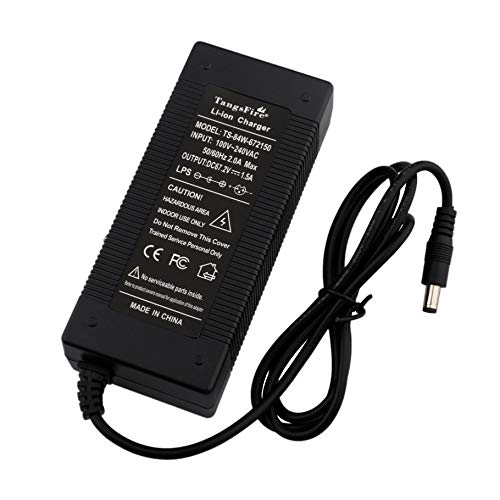 TangsFire 67,2 V 1,5 A oplader voor 60 V 16 S 57,6 V 59,2 V 64 V lithium Li-ION-batterij DC 5,5 x 2,1 mm