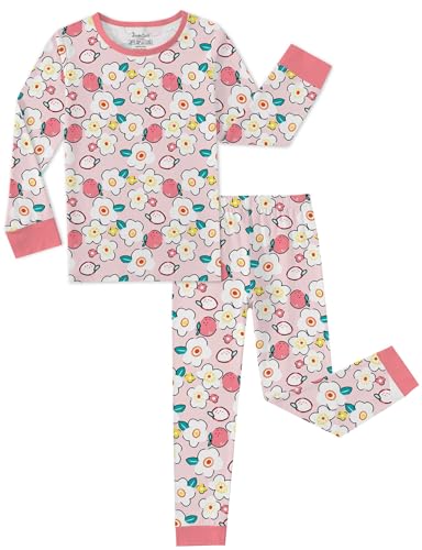 Jimonda Kids Soft Pajamas Sets 2-Piece Toddler Long Sleeve Sleepwear For Girls Boys Top And Pants Outdoor Pjs Size 24M-12Y