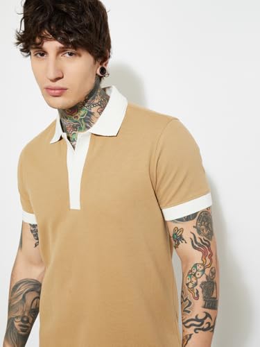 Image of Max URB N Men Colourblocked Polo T-Shirt
